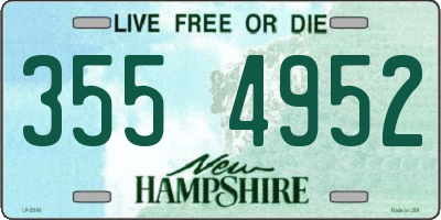 NH license plate 3554952