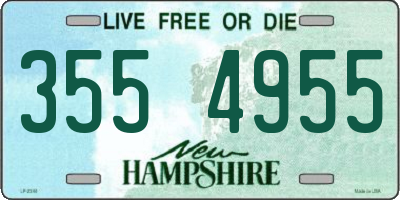 NH license plate 3554955