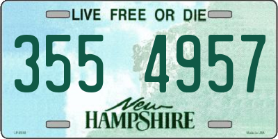 NH license plate 3554957