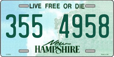 NH license plate 3554958