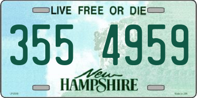 NH license plate 3554959