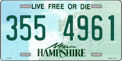 NH license plate 3554961