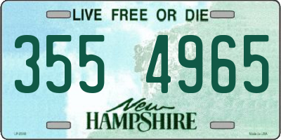 NH license plate 3554965