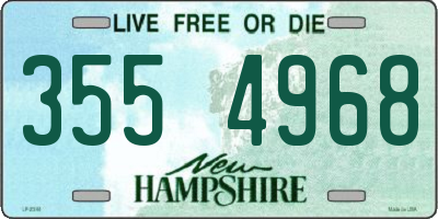 NH license plate 3554968