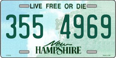 NH license plate 3554969