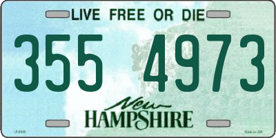 NH license plate 3554973