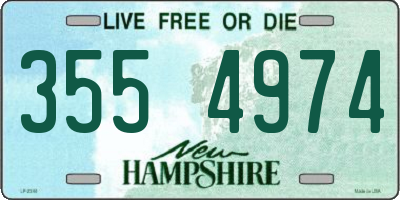 NH license plate 3554974