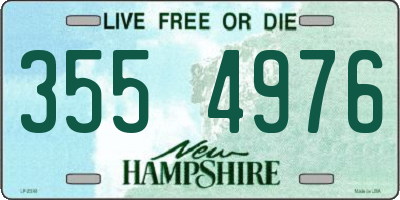 NH license plate 3554976