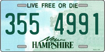 NH license plate 3554991