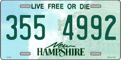 NH license plate 3554992