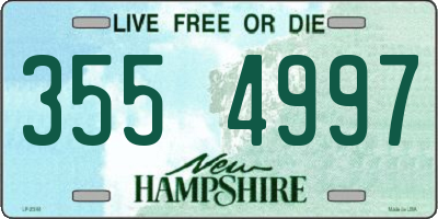 NH license plate 3554997