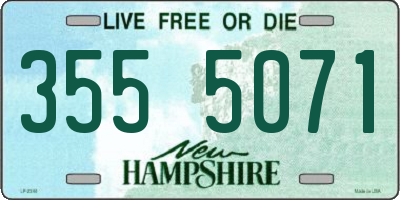 NH license plate 3555071