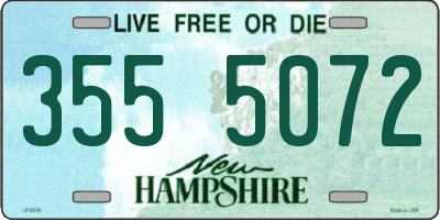 NH license plate 3555072