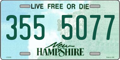 NH license plate 3555077