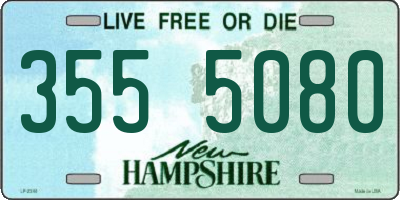 NH license plate 3555080