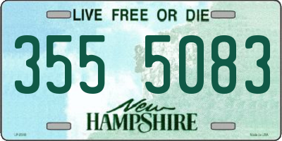 NH license plate 3555083