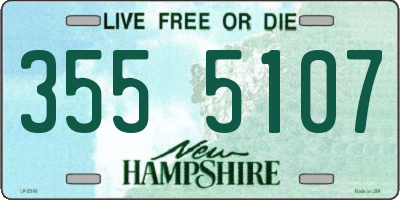 NH license plate 3555107