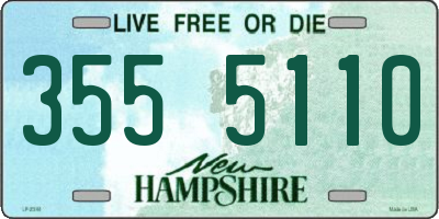 NH license plate 3555110