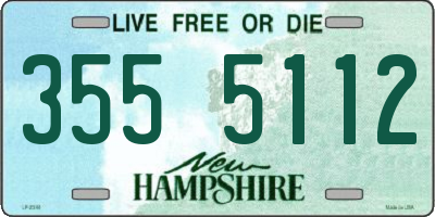 NH license plate 3555112