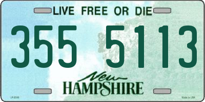 NH license plate 3555113