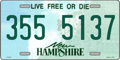 NH license plate 3555137