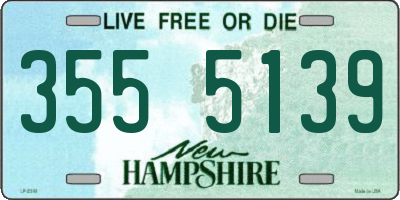 NH license plate 3555139
