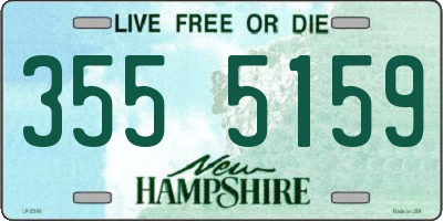 NH license plate 3555159