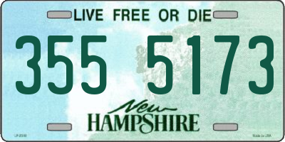 NH license plate 3555173