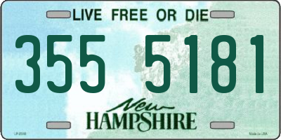 NH license plate 3555181