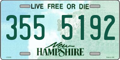 NH license plate 3555192
