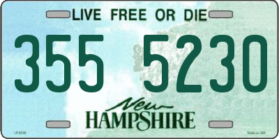 NH license plate 3555230