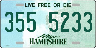 NH license plate 3555233