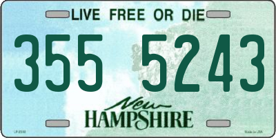NH license plate 3555243