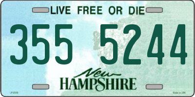 NH license plate 3555244