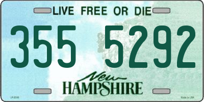 NH license plate 3555292