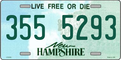 NH license plate 3555293