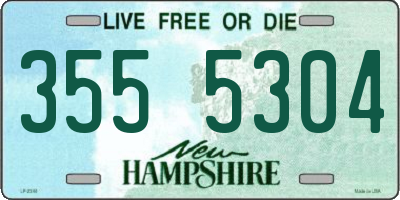 NH license plate 3555304