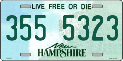 NH license plate 3555323