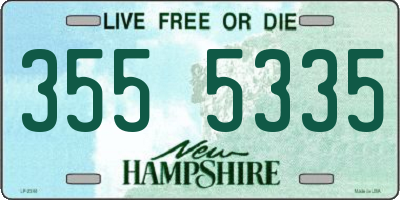 NH license plate 3555335