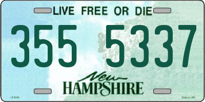 NH license plate 3555337
