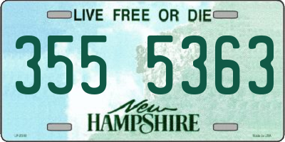 NH license plate 3555363
