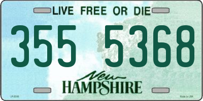 NH license plate 3555368