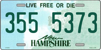 NH license plate 3555373