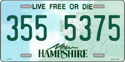 NH license plate 3555375