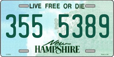 NH license plate 3555389
