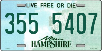 NH license plate 3555407