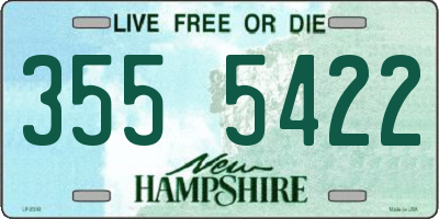 NH license plate 3555422