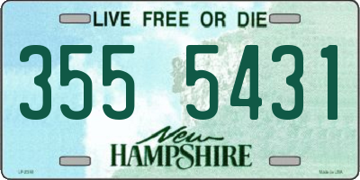NH license plate 3555431