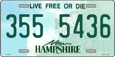 NH license plate 3555436