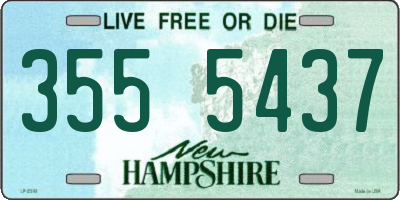 NH license plate 3555437